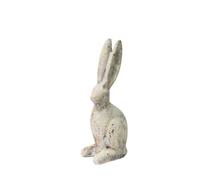 Minster Rabbit Ornament - L11 X W9 X H26 Cm - Cream Cement