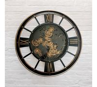 Minster Round Gear Wall Clock - L8 X W80 X H80 Cm