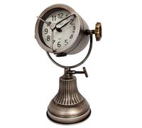 Minster Table Clock - L31 x W19 x H19 cm in Silver Minster Silver