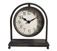 Minster Table Clock - L7 x W17 x H20 cm in Black Minster Black