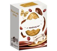 Minstrels Large Easter Egg 204g - Be Indulgent This Easter, a Hollow Milk Chocolate Egg With 2 Bags of Minstrels - Contains: 1 x Hollow Milk Chocolate Egg, 2 x Bags of Minsstrels
