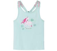 (mint, 140 (9-10y)) Kids' Tank Top Sleeveless Children's Camisole Undershirt Vest Unicorn Print