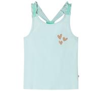 (mint, 140) Kids' Tank Top Sleeveless Children's Camisole Undershirt Vest Glitter Heart