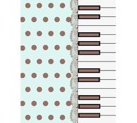 Mint Chocolate Piano Tile Polka Dot Composition Notebook
