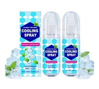 Mint Cool Spray, 50 ml, Ice Spray Sport Cold Spray for Hot Weather, Moisturising Cooling Mist, Cold Spray Ice Spray for Face and Body, Natural Refreshing Spray Cooling (2 Pieces)