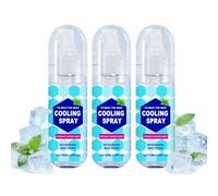 Mint Cool Spray, 50 ml, Ice Spray Sport Cold Spray for Hot Weather, Moisturising Cooling Mist, Cold Spray Ice Spray for Face and Body, Natural Refreshing Spray Cooling (3 Pieces)