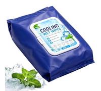Mint Cooling Body Wipes 40 Pieces Lint Free Gentle Quick Dry For Daily Care
