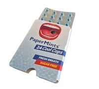 Mint Flavour Papermints CoolCaps Blister Pack (1 x Pack (24 caps), Mint)