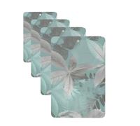 Mint Gray Leaves Car Air Freshener Cards for Women Men 4 Pack Cute Car Accessories Long Lasting Scent Car Diffuser Hanging Auto Aromatherapy Tablets Car Fresheners Gifts