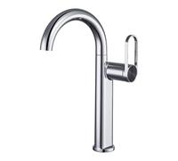 Mint Green Curved Basin Faucet Set Tall & Short Universal Rotating Design Hot & Cold Water Electroplated Finish Stylish Bathroom Upgrade Durable & Functional