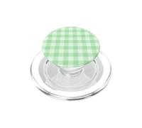 Mint Green Gingham Preppy Aesthetic Girly Trendy Fashion PopSockets PopGrip for MagSafe
