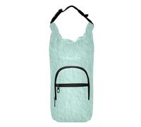 Mint Green Linen Texture Water Bottle Waist Pack Lightweight Water Bottle Carrier for Biking Cross Body Water Bottle Holder,Fits 20 oz, 24 oz, 32 oz,40 oz bottles, Mint green linen texture, One Size