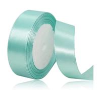 Mint Green Ribbon 25mm for Christmas Party Decorations，23 Meters Mint Green Satin Ribbon for Gift Wrapping, Crafting, Wedding Party, Christmas, Hair Bows, Floral Bouquets, Anniversaries，Baby Showers