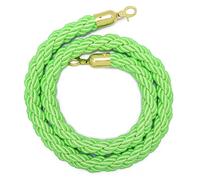 Mint Green Safety Crowd Control Rope with Gold Plated Hook - Event Queue Management for Weddings Cinemas Hotels Inaugurations & Entrances