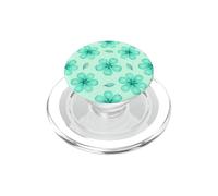 Mint Green Sage Green Blossoms Floral Flowers PopSockets PopGrip for MagSafe