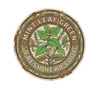 Mint Leaf Green Fresh Herb Cool Metal Tin Sign