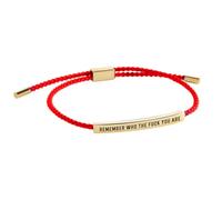 Mint & Lily Bold Remember Who the Fck You Are Inspire Bracelet, Band Color: Lemon Yellow, Stainless Steel, no gemstone