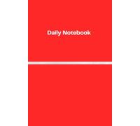 Mint Line Media Daily Notebook: Red Cover Lined Journal 6'' x 9'' Paperback | 120 Page Writing Notebook for Notes, Journaling, and Creative Expression