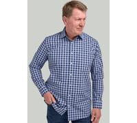 Mint & Navy Tartan Check Cotton Shirt Double Two Navy 16.5 in