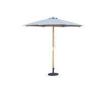 Mint Outdoor Bali - Wooden Parasol - 2.95m - Hunter Green Weatherproof Fabric in Beige Mint Outdoor Beige