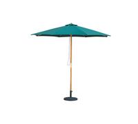 Mint Outdoor Bali - Wooden Parasol - 2.95m - Hunter Green Weatherproof Fabric Mint Outdoor Green