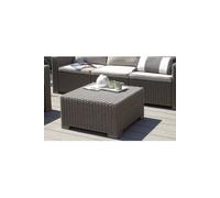 Mint Outdoor Keter California Taupe Rattan Coffee Table 68 x 68cm in Beige | Size: 68 x 68 cm Mint Outdoor Beige 68 x 68 cm