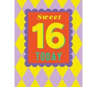 Mint Publishing 16th Birthday Card for Boys or Girls - Age 16 Vibrant Retro Diamond Design - Embossed Finish - Premium Greeting Card with Envelope