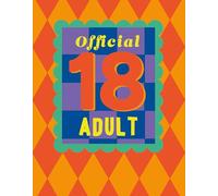 Mint Publishing 18th Birthday Card for Boys or Girls - Age 18 Vibrant Retro Diamond Design - Embossed Finish - Premium Greeting Card with Envelope