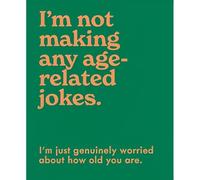 Mint Publishing Funny Birthday Card for Men - Age-Related Joke 'Genuinely Worried About How Old You Are' - Hilarious Birthday Greeting Card for Him