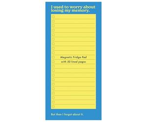 Mint Publishing Funny Rude Magnetic Fridge Notepad for Men or Women - Offensive Memory Loss Joke - Adult Humour - Novelty Stationery for Friend or Family Member - Vibrant To-Do Planner