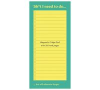 Mint Publishing Funny Rude Magnetic Fridge Notepad for Men or Women - Shit I Need To Do Joke - Adult Humour - Swear Word Novelty Stationery for Friend or Family Member - Vibrant To-Do Planner