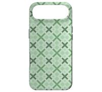 Mint Sage Green Crosses Fresh Natural Green Art Deco Pattern Case for iPhone Air