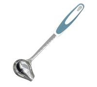 Mint Sauce Long Soup Ladle with Spout Stainless Steel Gravy Ladle Stainless Steel Kitchen Serving Salad Dressing Gravy Spoon