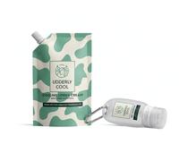 Mint Udder Cream 510ml (18oz) Refill Pouch with 60ml (2oz) Travel Bottle - Menthol Cooling Cream with Pure Japanese Peppermint Oil for Cow Udder Care, Muscle Rub, Dry Skin & Recovery