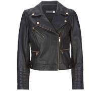 Mint Velvet Black Biker Leather Jacket - 12, BLACK