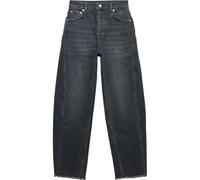 Mint Velvet Washed Black Tapered Barrel Jeans - 12R, BLACK
