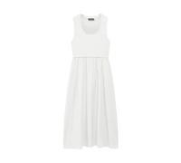 Mint Velvet White Scallop Trim Midi Dress - X-Large, Ivory