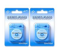Mint Waxed Dental Floss,Cool Flavour,50m/Pack,2 Pack