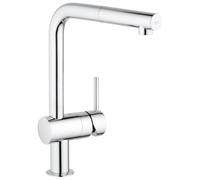 GROHE Minta - Single lever kitchen mixer L-Size with Swivel Spout and pull-out spray chrome