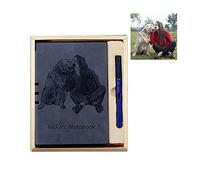 Mintao Custom Leather Journal ，Personalized Personal Diary，A5/A6 Personalized Cover Photo&Text Writing Notebook for Writers and Business（book+ pen）