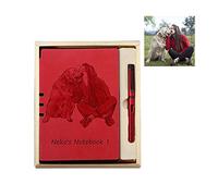 Mintao Custom Leather Journal ，Personalized Personal Diary，A5/A6 Personalized Cover Photo&Text Writing Notebook for Writers and Business（book+ pen）