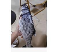 MintBear 3D Fish Shape Horror Phone Case Compatible with iPhone 16 Pro, Halloween Spoof Funny Stupid Ugly Scary Spooky Crystal Clear TPU Protective Simulation Cotton Fake Fish iPhone Case