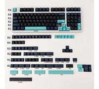 mintcaps 173 Keys Doubleshot Keycaps Cherry Profile Dark Hammerhead Shark Custom Keycaps Set for Cherry MX Gateron Kailh Box Switches Mechanical Keyboards