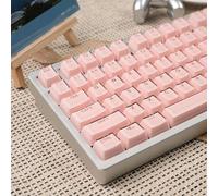 mintcaps Keycaps - 123Keys Crystal Jelly Pink Keycaps Translucent Custom Keyboard Keycap OEM Profile Cute Key caps for 60/65 /75/100 Cherry Gateron Mx Mechanical