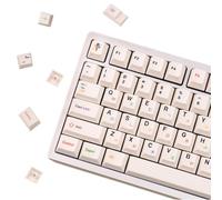 Mintcaps PBT Keycaps, 144 Keys, Beige Korean, Cherry Profile, ANSI/ISO Compatible, Dye-Sublimation, Ergonomic, Mechanical Keyboard Keycaps