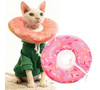 MintCat Cat Cone Collar Soft for Wound Healing, Adjustable Kitten Cat Donut Recovery Cone to Stop Licking, Elizabethan Collar Pet Cones for Cats Kittens After Surgery-Small