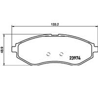 Brake Pads Full Set Of 4 Front Chevrolet MDB2637 Mintex