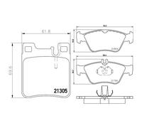 Mintex Front & Rear Pads fits Mercedes-Benz E-Class T-Model 1996-2003