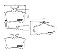 Mintex Front & Rear Pads fits VW Lupo I 1999-2005 1.4