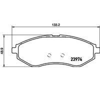 Mintex MDB2637 Front Brake Pad Set Fits Chevrolet Daewoo Holden Proton Aveo X